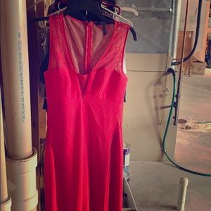 BCBG Paris full length pink gown